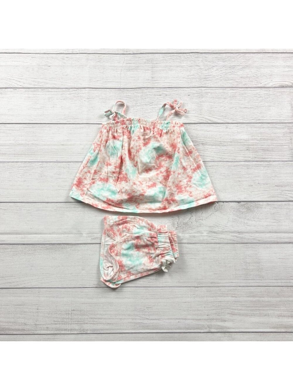 Tommy Bahama Toddler Girls Tie Dye Sleeveless Top Shorts Set Outfit 18-24 Months